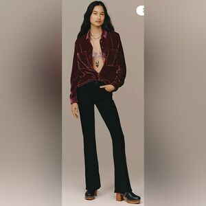 MOTHER The Weekender Mid-Rise Flare Jeans - Nightly Night - Size 30 - NWT